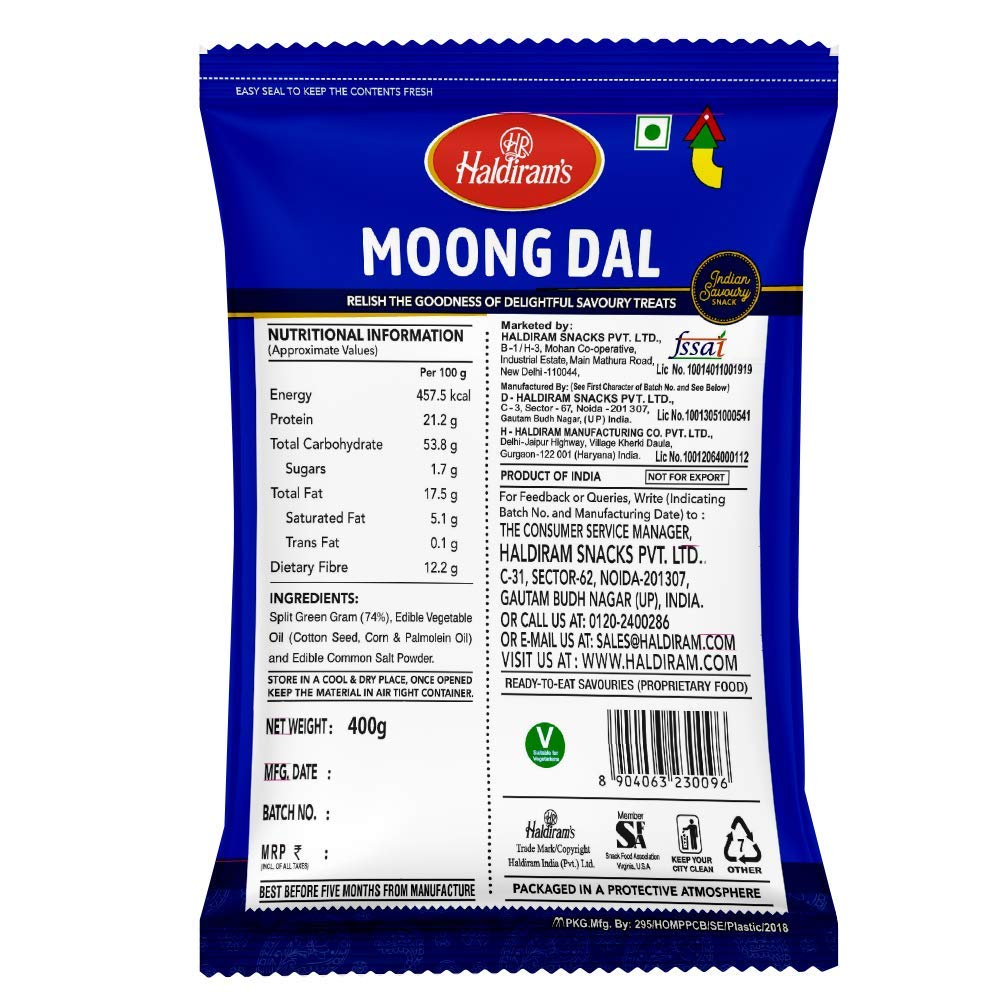 Haldiram's Namkeen - Moong Dal, 400 gram – view 2