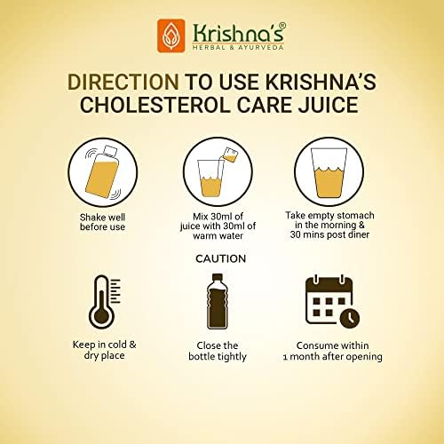 KRISHNA's HERBAL & AYURVEDA Cholesterol Care Juice - 500 Ml – view 2