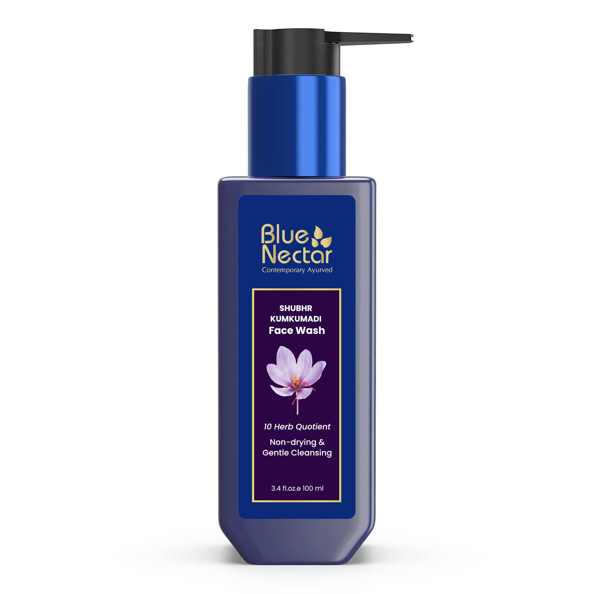 Blue Nectar Kumkumadi face wash pack, 100 ml cleanser