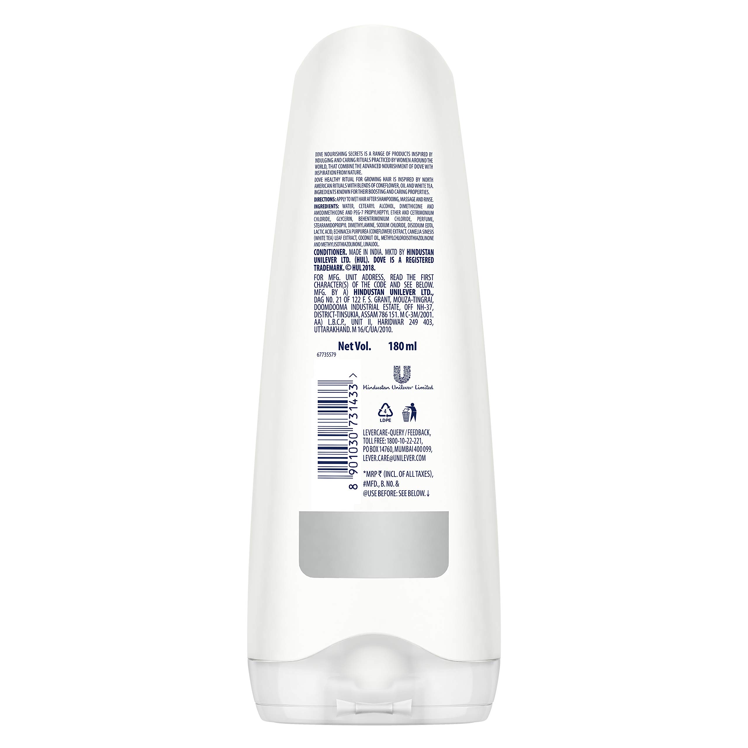 Dove Healthy Ritual For Growing Hair Conditioner, 175 ml – view 3
