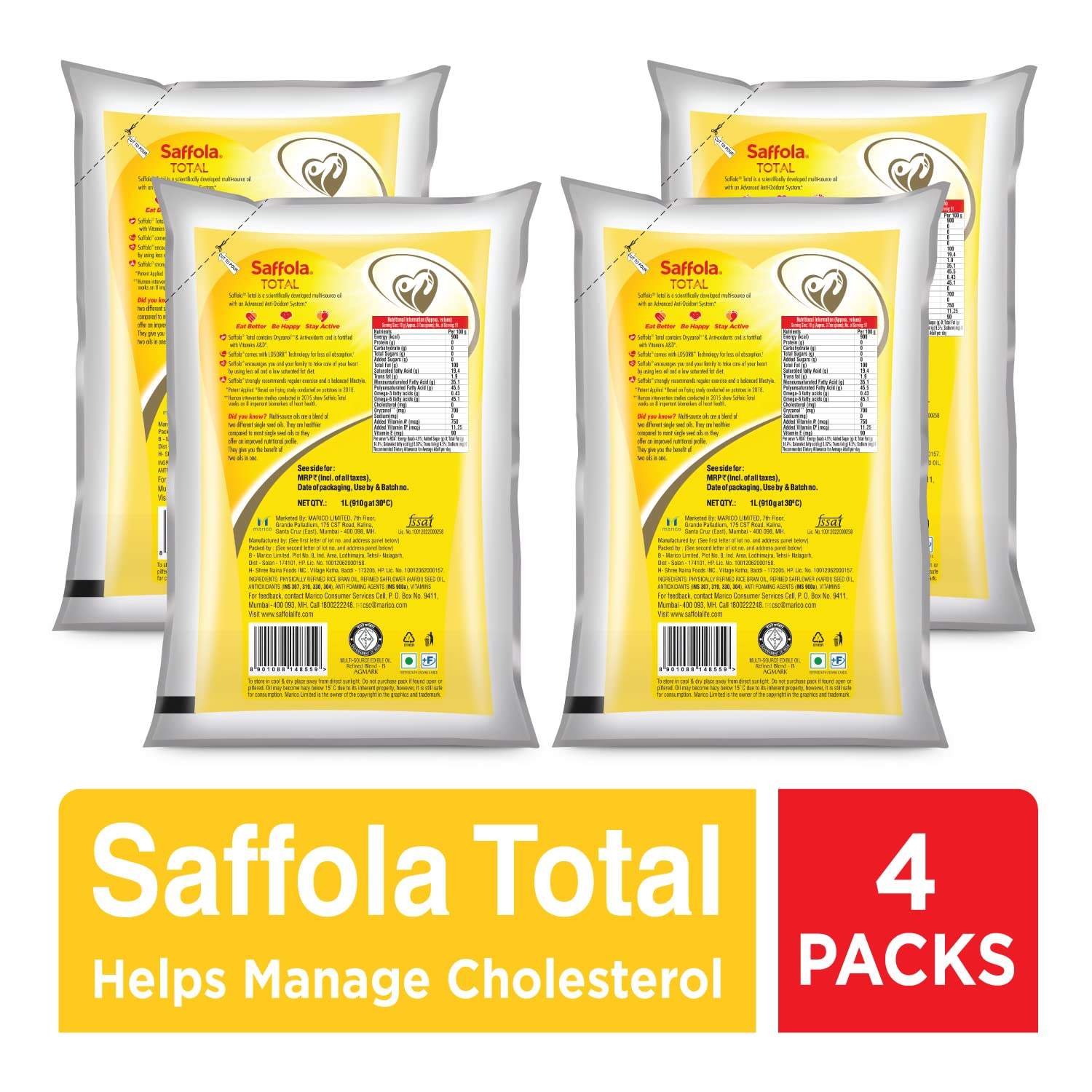 Saffola Total Refined Oil – view 2