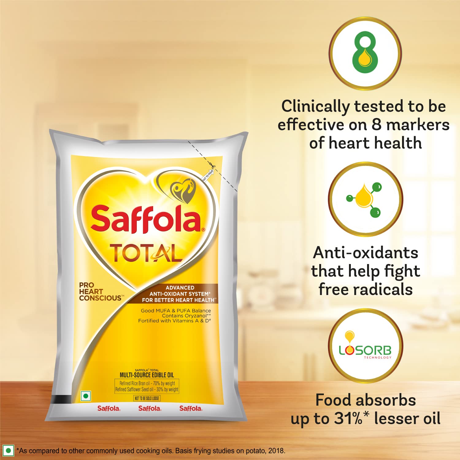 Saffola Total Refined Oil – view 3