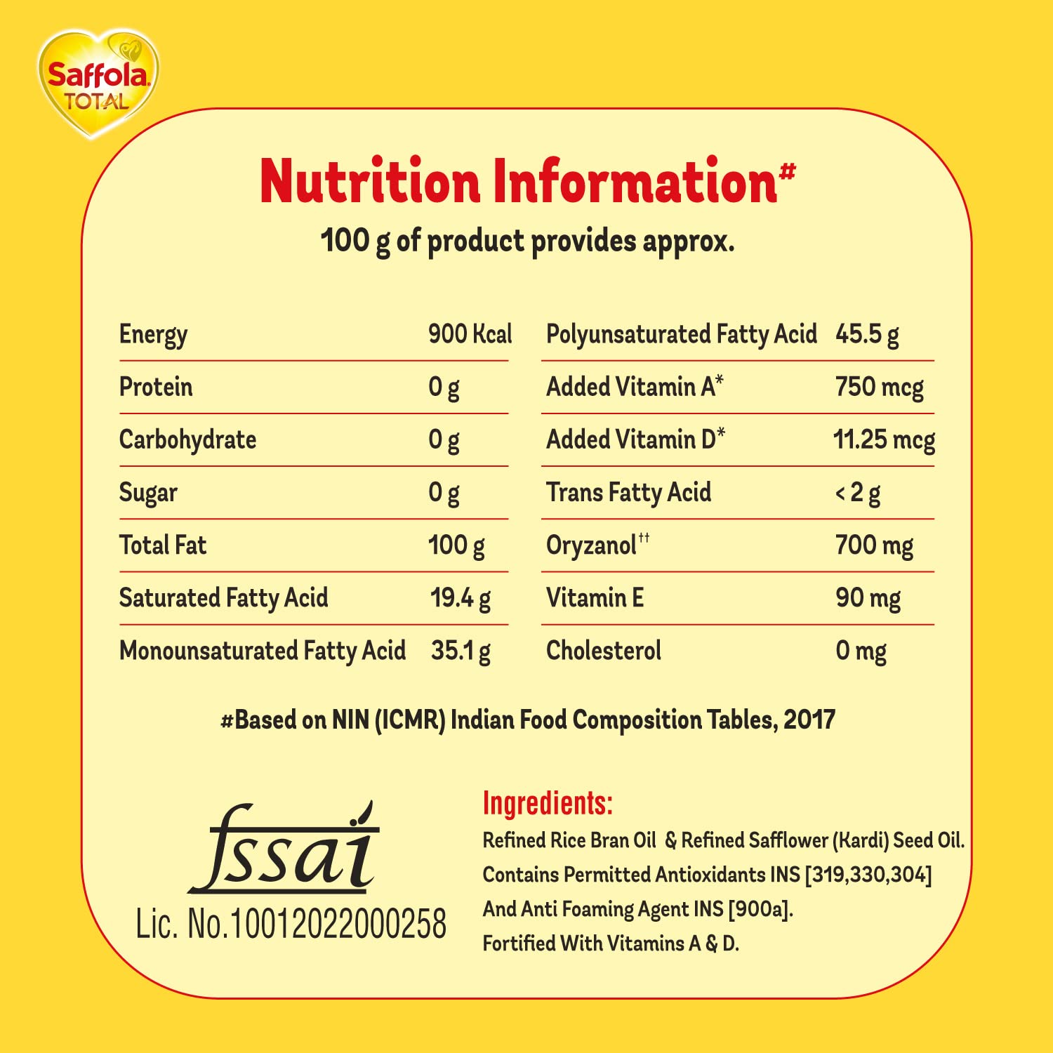 Saffola Total Refined Oil – view 7