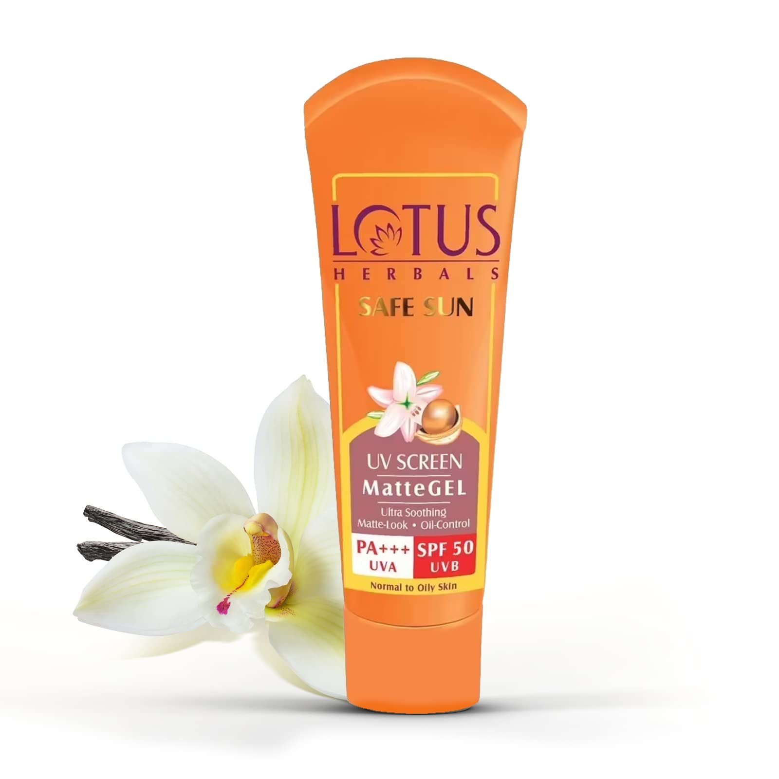 Lotus Herbals SPF 50 PA+++ matte gel sunscreen 50 g pack
