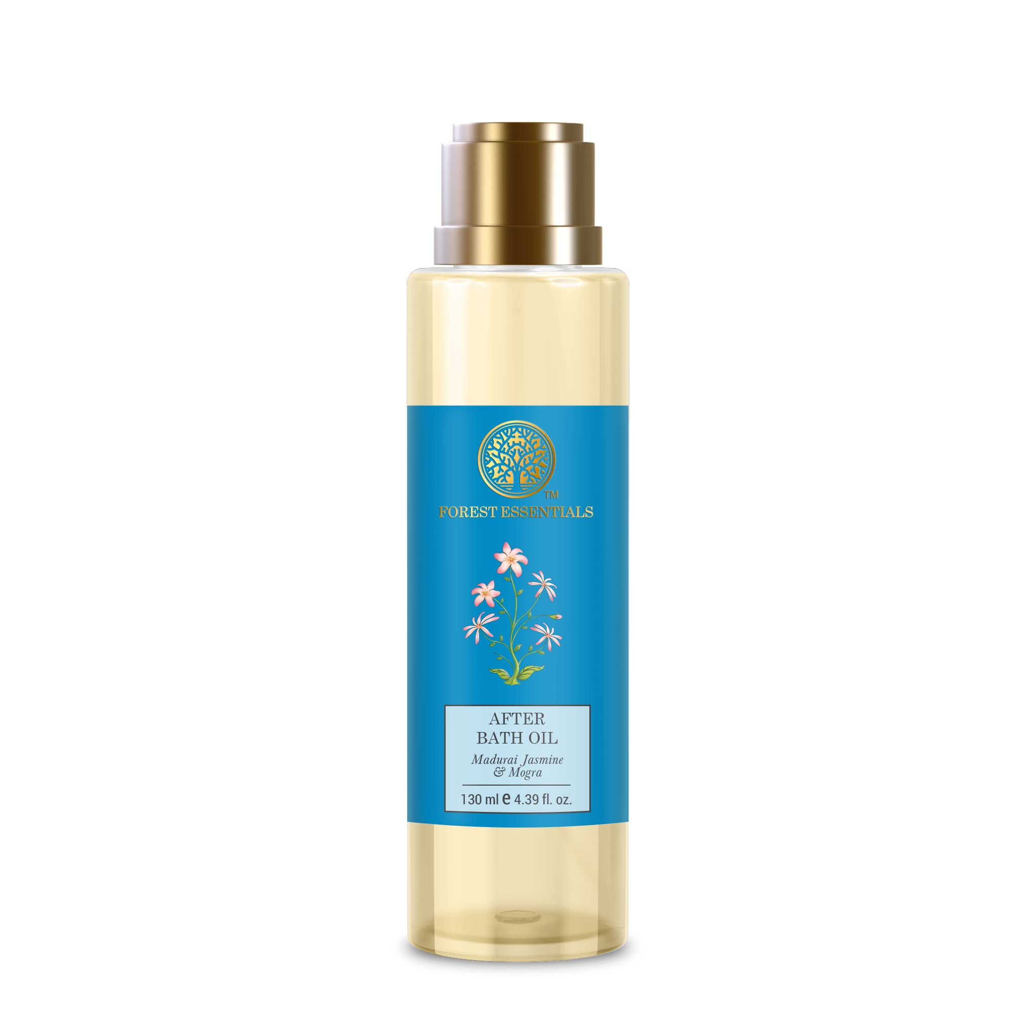 Forest Essentials After Bath Oil Madurai Jasmine & Mogra & Forest Essentials Silkening Shower Wash Indian Rose Absolute Combo – view 2