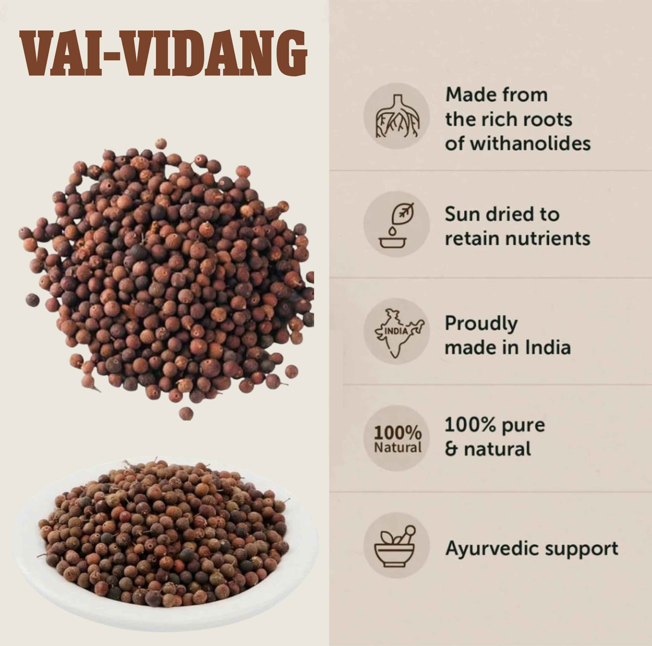 Vidanga Powder - 500g – view 3