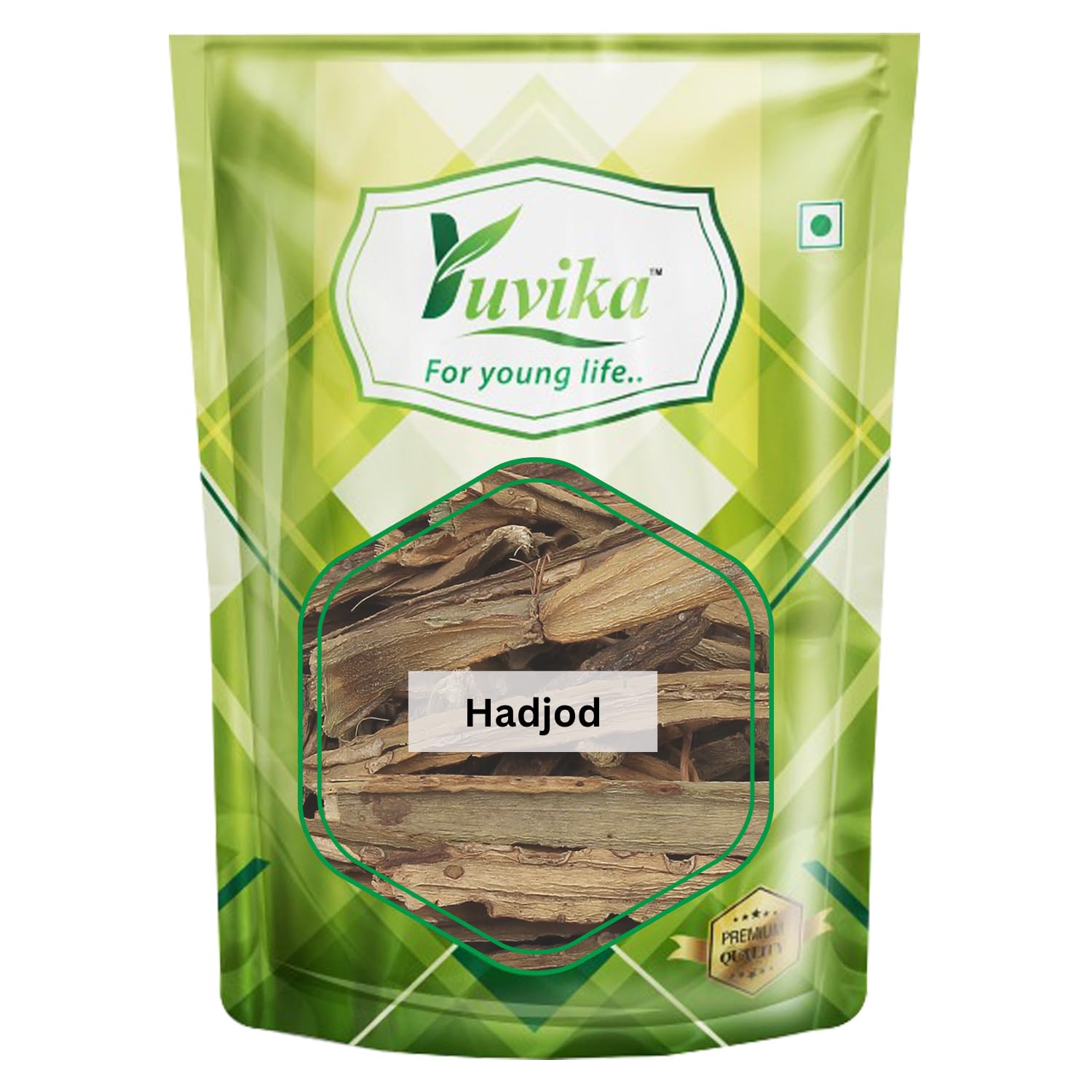 Packaged Yuvika Cissus Quadrangularis Hadjod 400 g bag front view