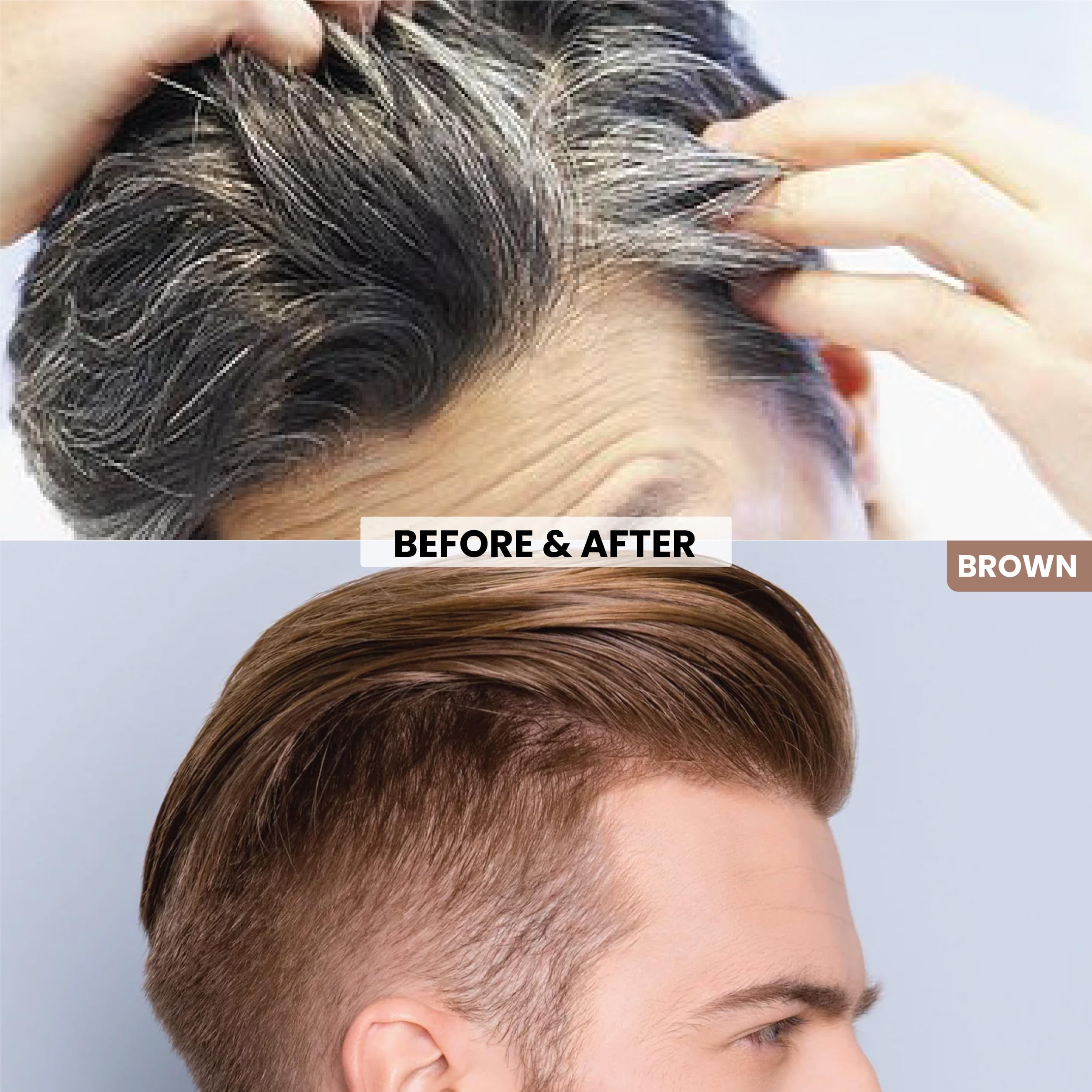 VIP HAIR COLOUR SHAMPOO Brown , 180Ml For Women And Men – view 7