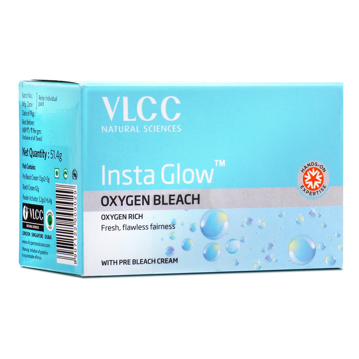 VLCC Insta Glow Oxygen Bleach, 51.4gm – view 1