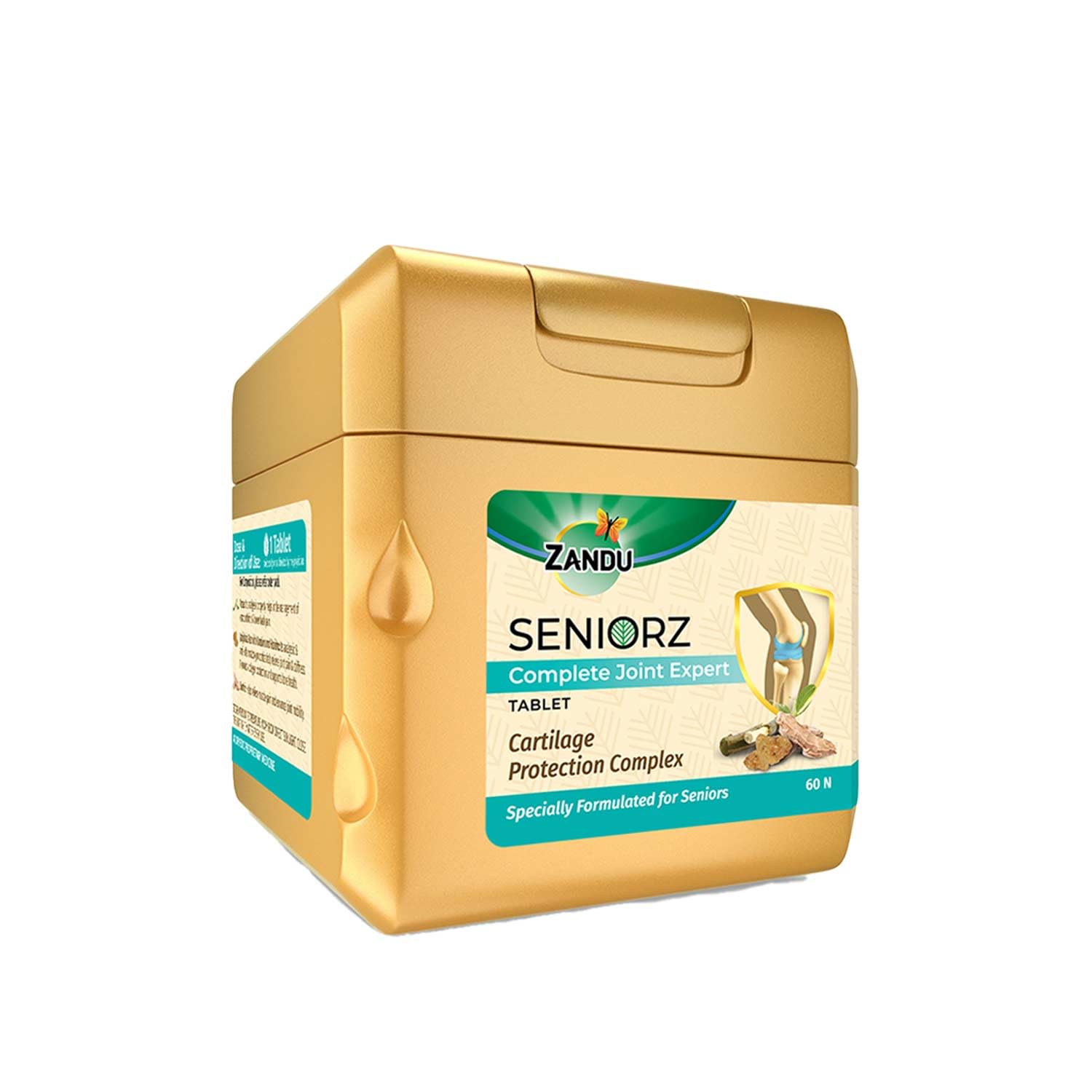 Zandu Seniorz Complete Joint Expert Tablet, 60 Tablets Helps Protect Joints, Relieve Joint Pain & Make Joints Strong, Supports Overall Joint Health,100% Ayurvedic & Natural Supplement – view 4