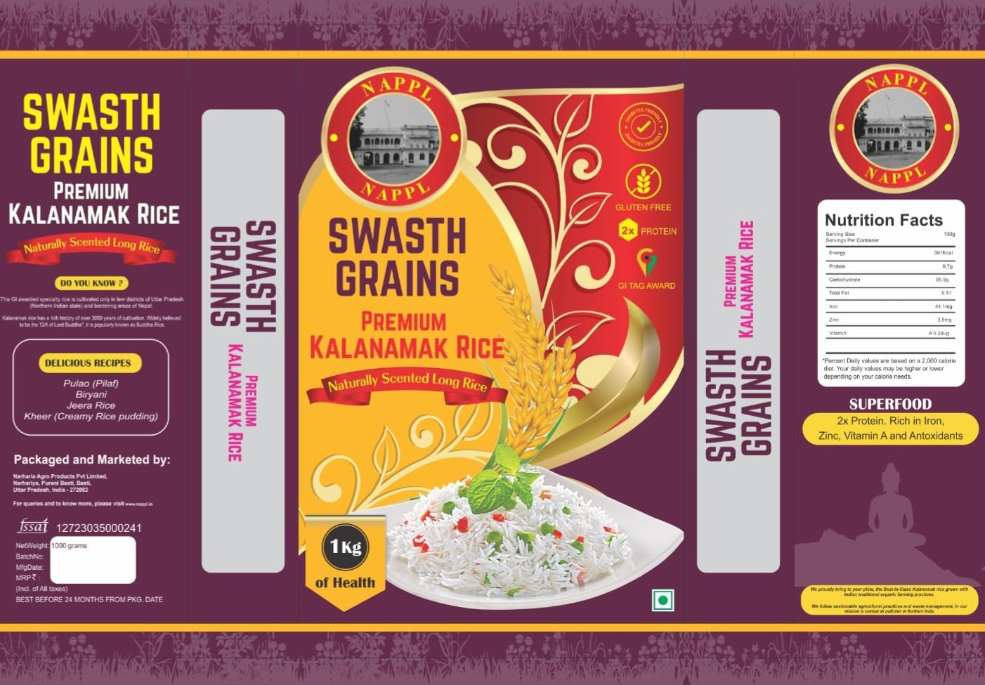 Swasth Grains Kalanamak Rice – view 5