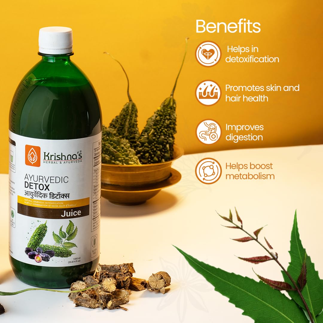KRISHNA'S HERBAL & AYURVEDA Ayurvedic Detox Juice 1000 ml – view 3