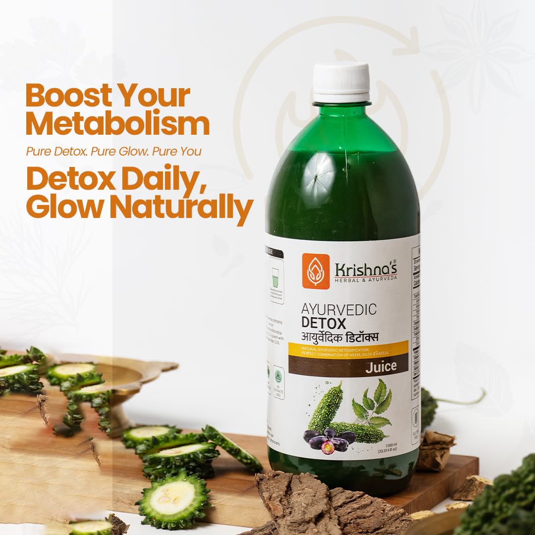 KRISHNA'S HERBAL & AYURVEDA Ayurvedic Detox Juice 1000 ml – view 8