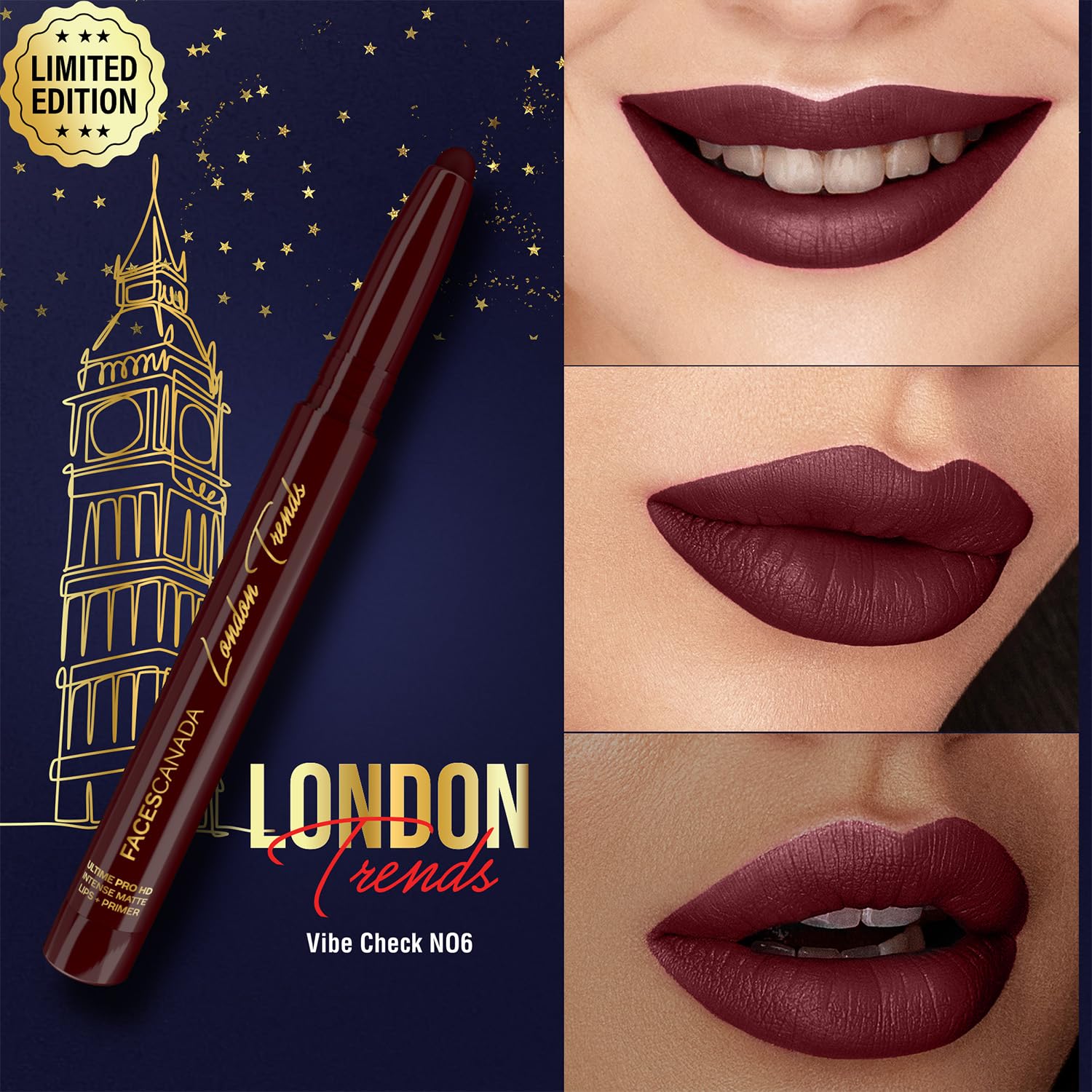 FACES CANADA Ultime Pro HD Intense Matte Lips + Primer - Vibe Check N06, 1.4g, Limited Edition – view 2