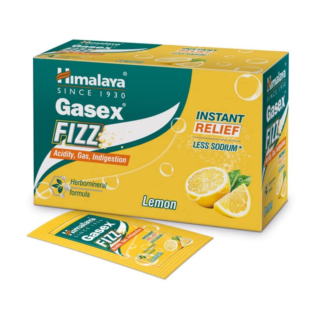 Himalaya lemon digestive powder sachets box, 25 count pack