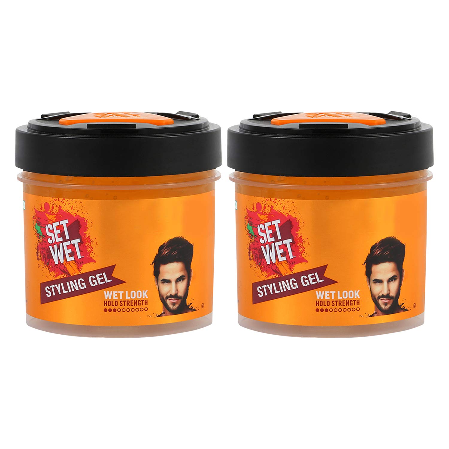 Set Wet hair styling gel for men 250 ml pack