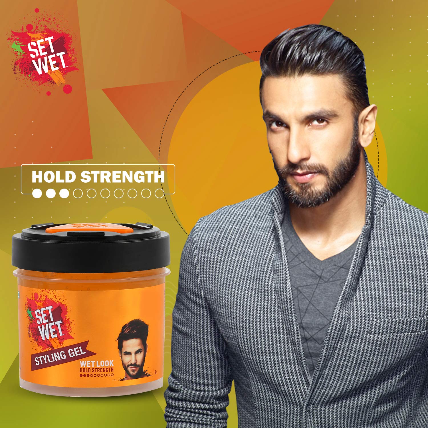 Set Wet Daily Hair Styling Gel for Men Wet Look, Alcohol Free, Pro Vitamin B5, Light Hold & Shine, Jar 250ml (pack of 2) – view 4