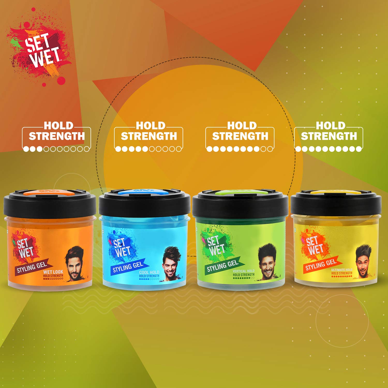 Set Wet Daily Hair Styling Gel for Men Wet Look, Alcohol Free, Pro Vitamin B5, Light Hold & Shine, Jar 250ml (pack of 2) – view 7