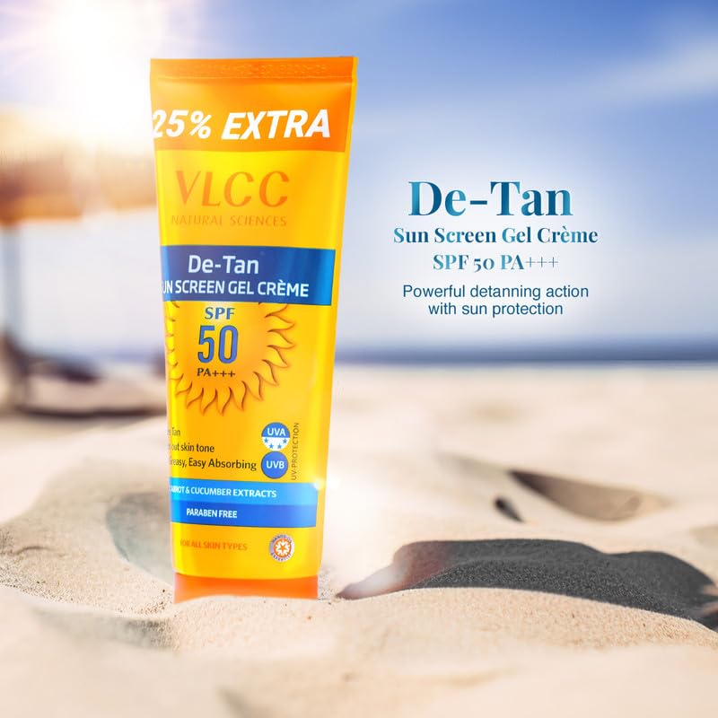 VLCC De-Tan SPF 50 PA+++ Sunscreen Gel Crème - 100g – view 2