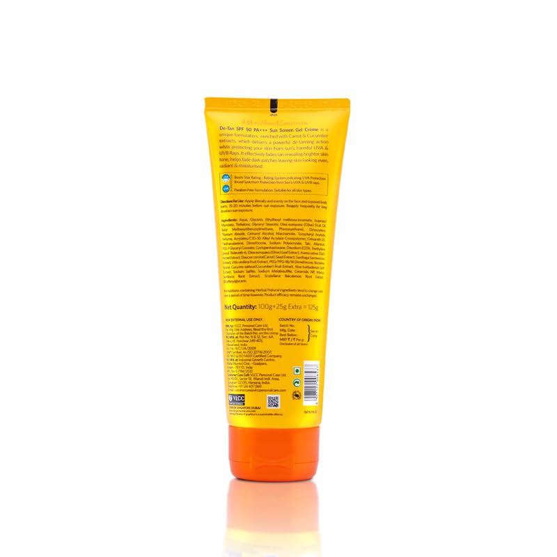 VLCC De-Tan SPF 50 PA+++ Sunscreen Gel Crème - 100g – view 5