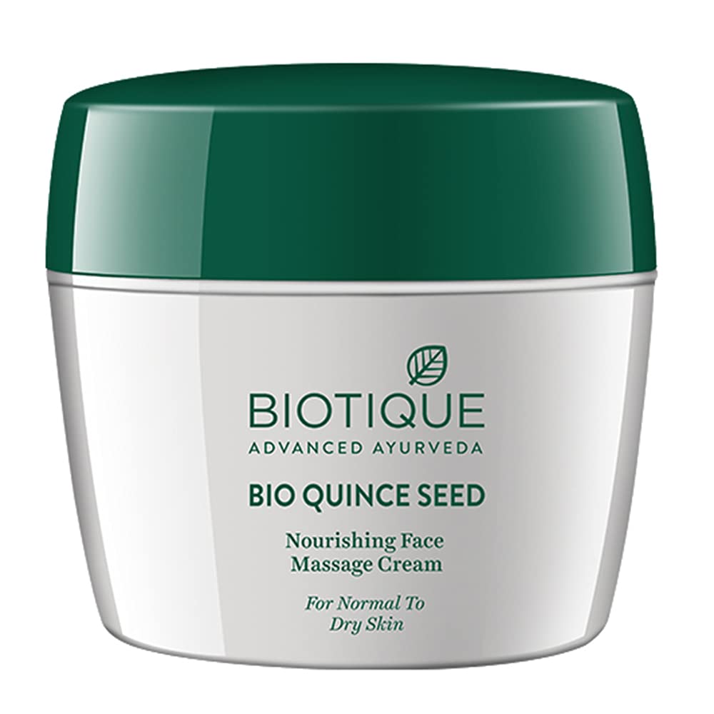 Front view of Biotique Quince Seed cream jar