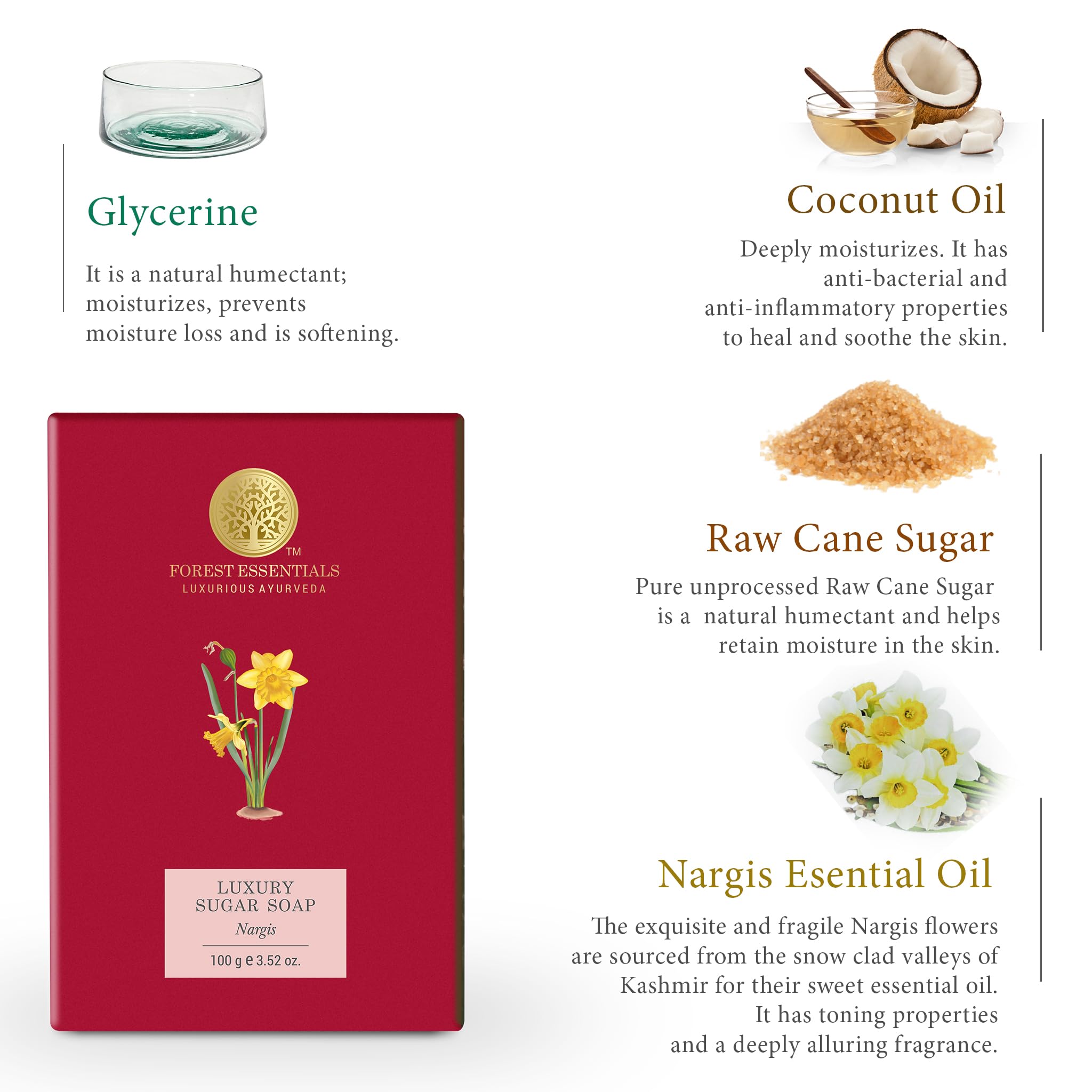 Forest Essentials Luxury Sugar Soap – view 4