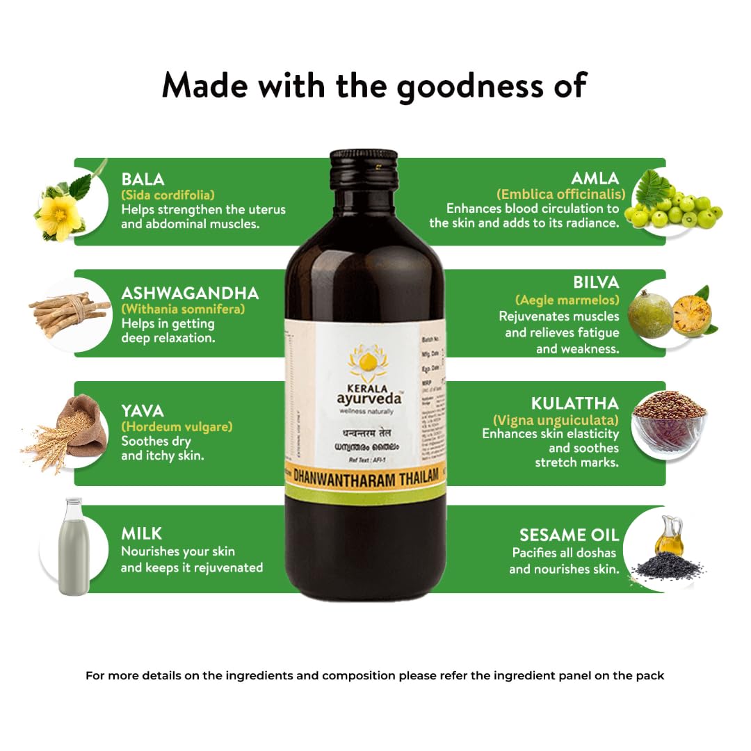 Kerala Ayurveda Dhanwantharam Thailam 450 Ml – view 6
