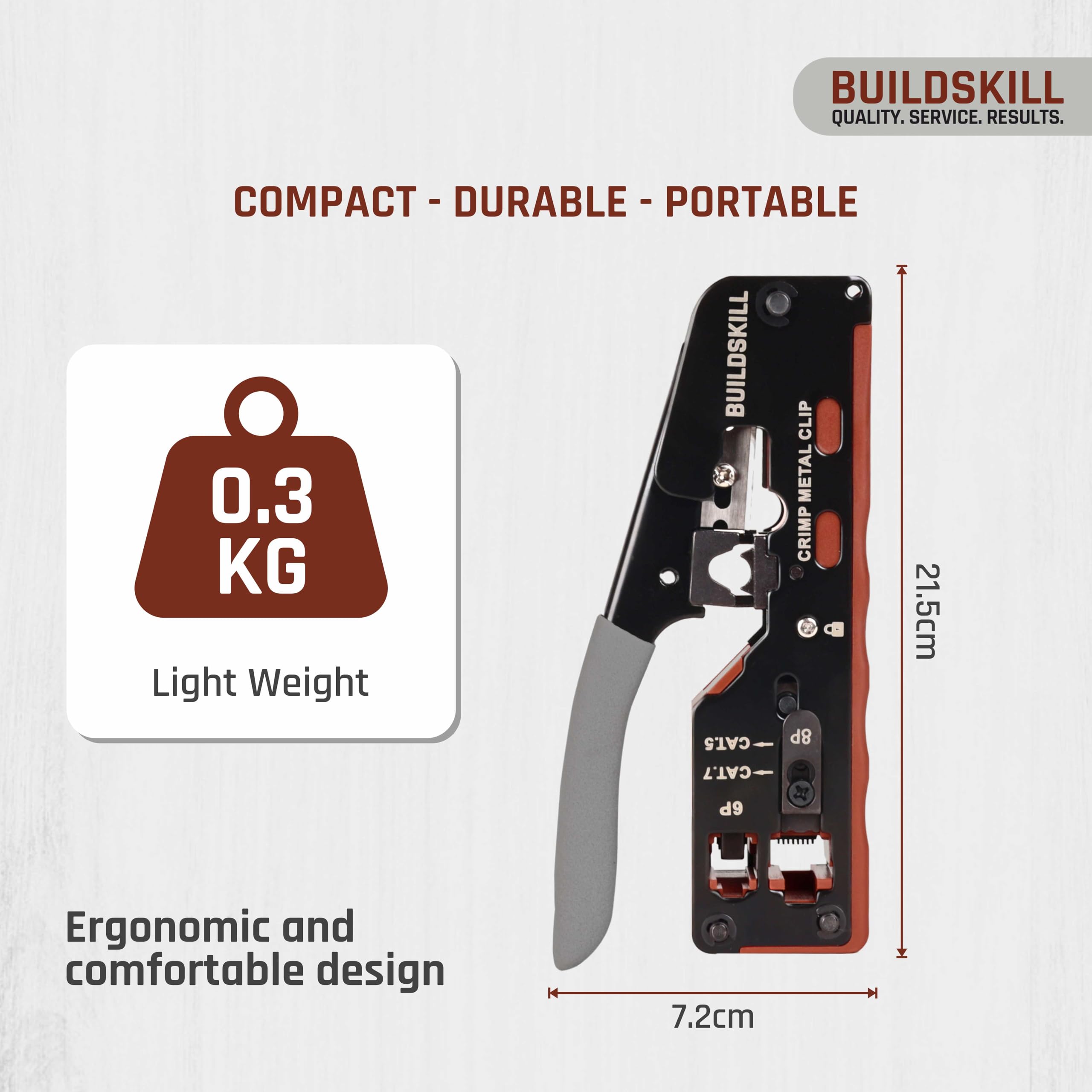 BUILDSKILL 3-in-1 network crimping tool, wire stripper and cutter – view 8