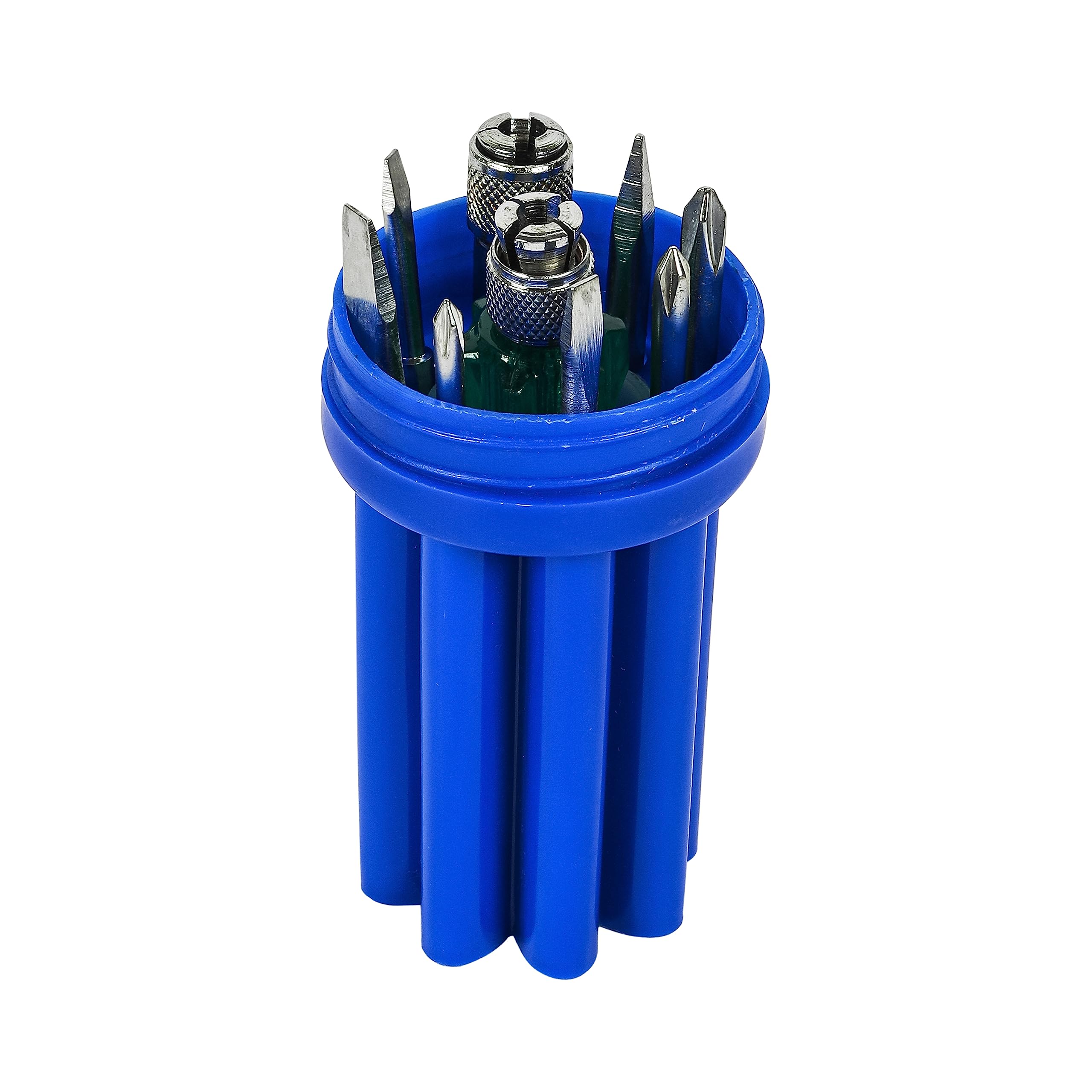 Spartan BS-02 8-in-1 Pc Screw Driver Kit With 3 Flat Blades, 3 Phillips Head, 1 Round Poker Bar, Extension Rod – view 3