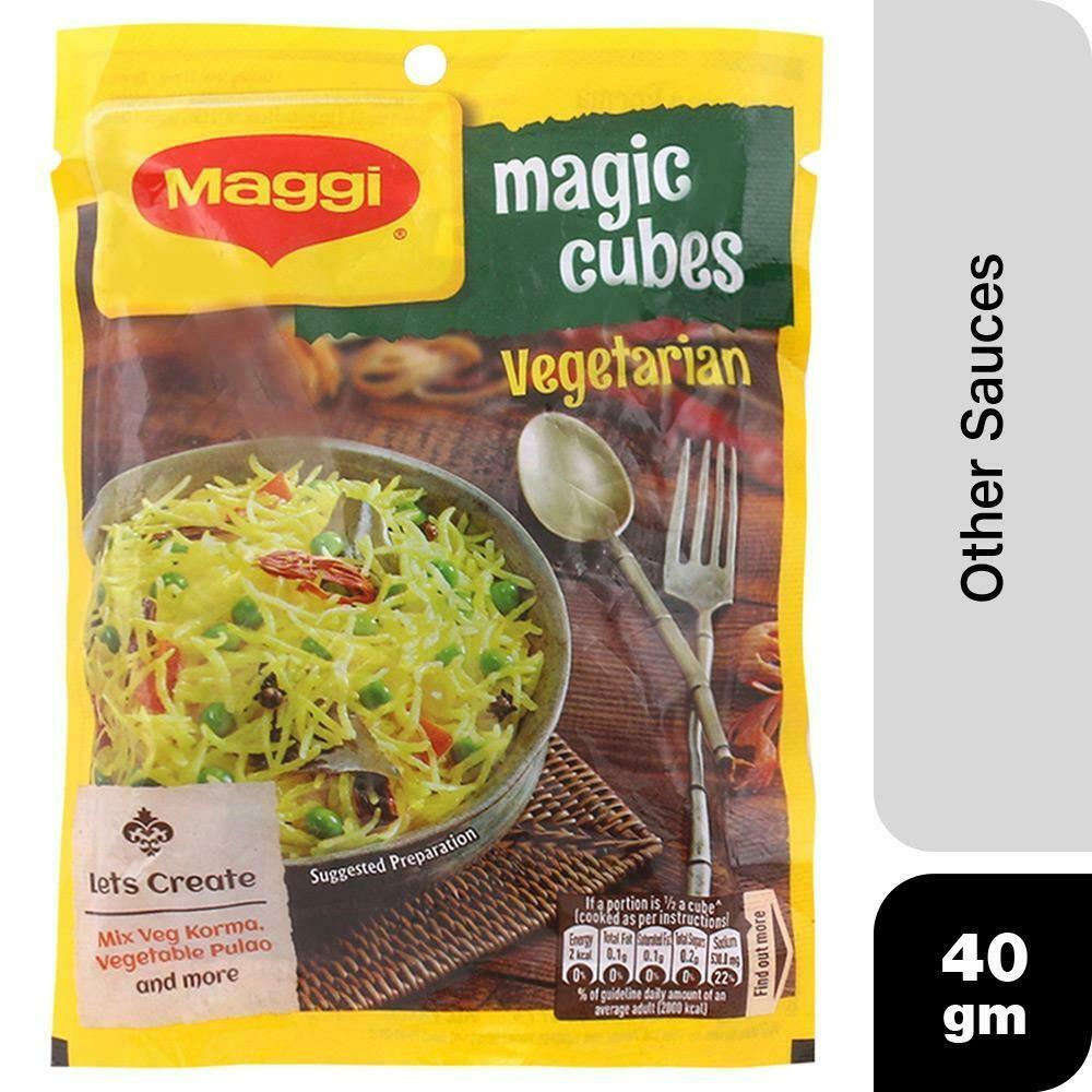 Maggi chicken masala seasoning cubes pack front view 40g