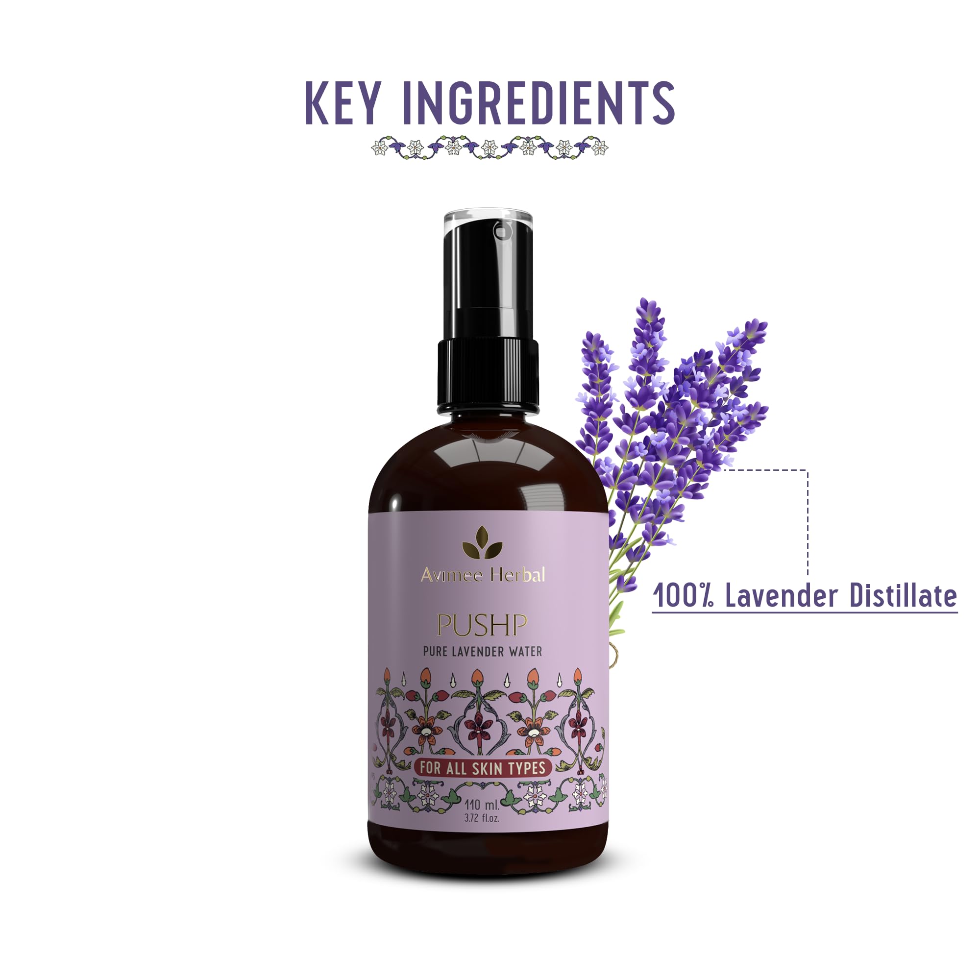 AVIMEE HERBAL Pushp Pure Lavender Water – view 2