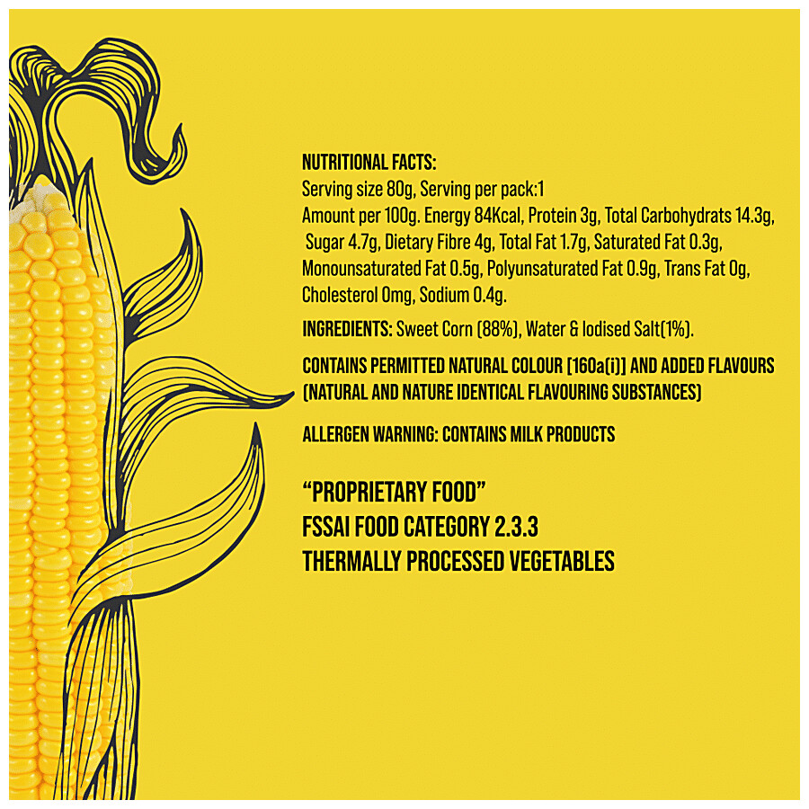 4700BC Sweet Corn - Butter, Ready To Eat, Nutritious 80 g – view 7