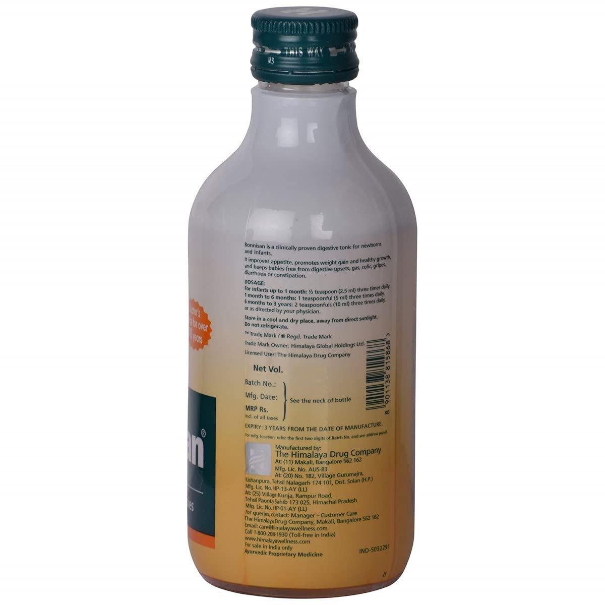 Himalaya Bonnisan - Bottle of 100 ml Syrup – view 3