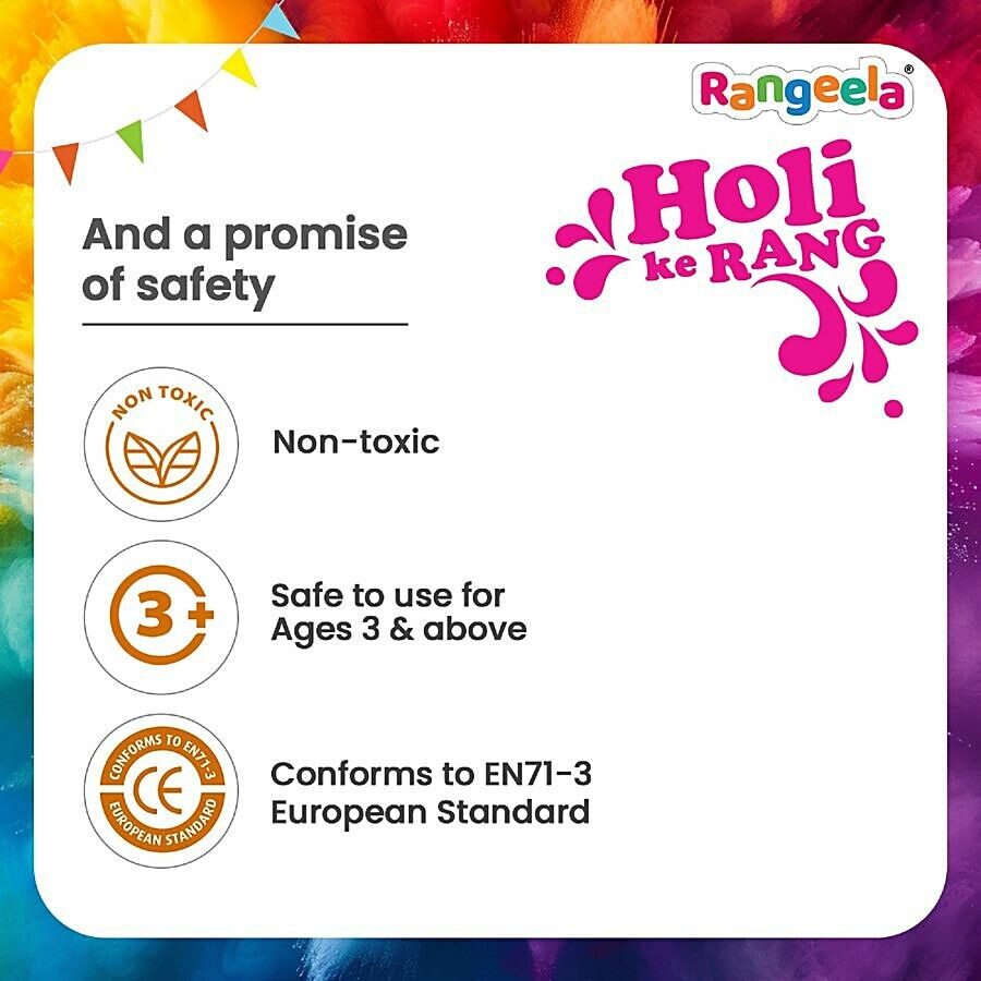 Rangeela Holi Ke Rang - 4 Fluorescent Shades Of Holi Colours 240 g – view 4