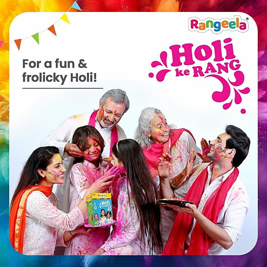 Rangeela Holi Ke Rang - 4 Fluorescent Shades Of Holi Colours 240 g – view 5