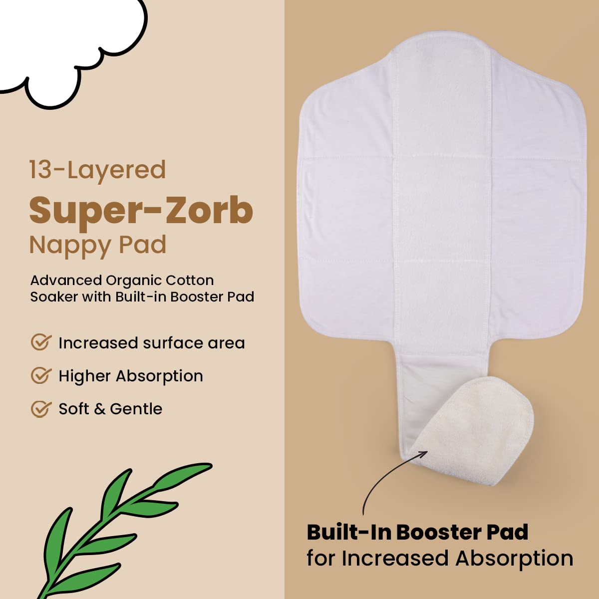 Mother Sparsh Plant Powered Cloth Diaper for Babies-Free Size – view 3