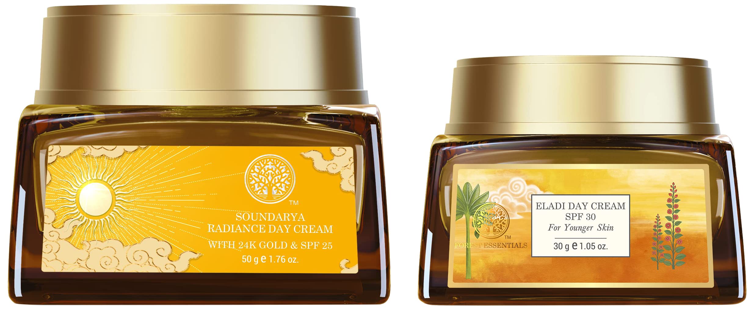 Forest Essentials unisex face cream with SPF and rose scent