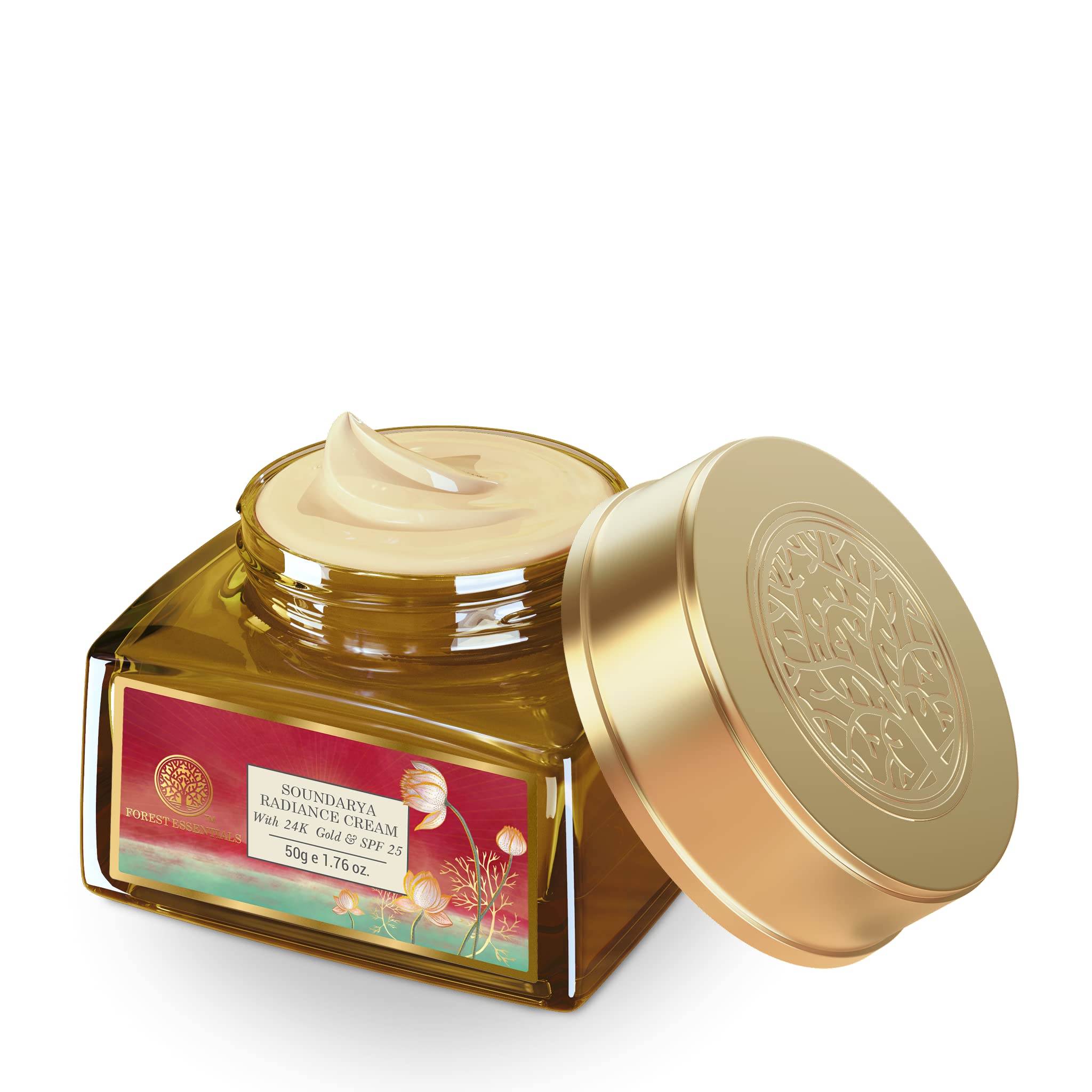 Forest Essentials Soundarya Radiance Cream With 24K Gold & SPF 25& Forest Essentials Eladi Day Cream SPF 30 – view 3