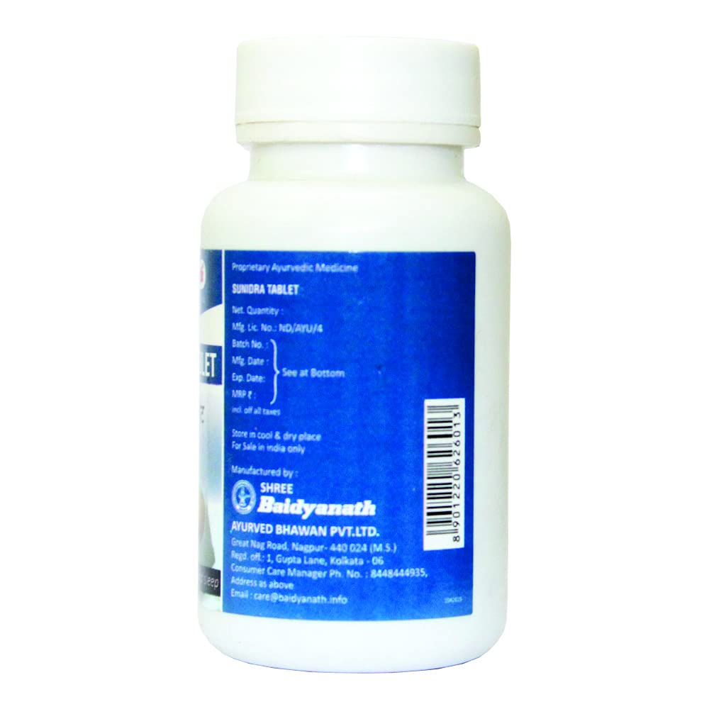 Baidyanath Asli Ayurved Sunidra Tablets – view 3