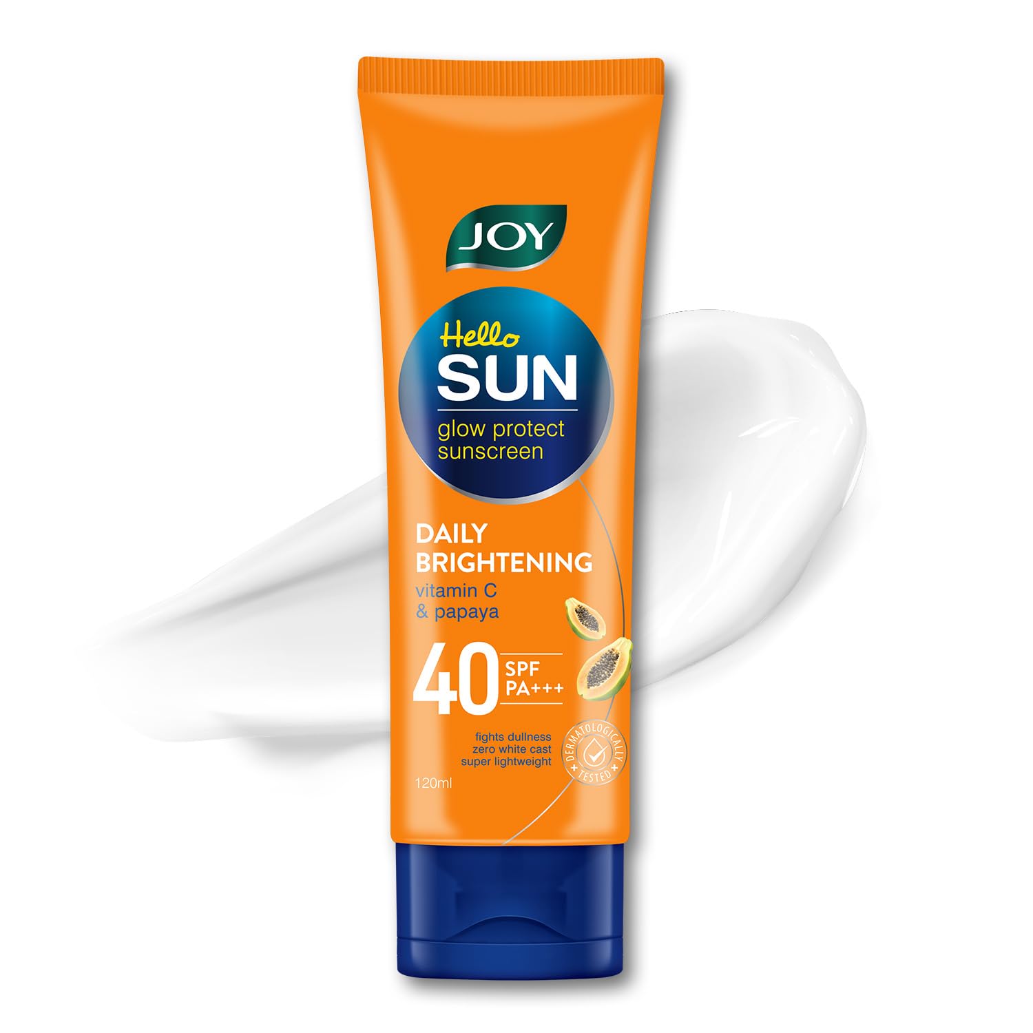 Joy Anti Tan SPF 40 sunscreen lotion bottle for face and body