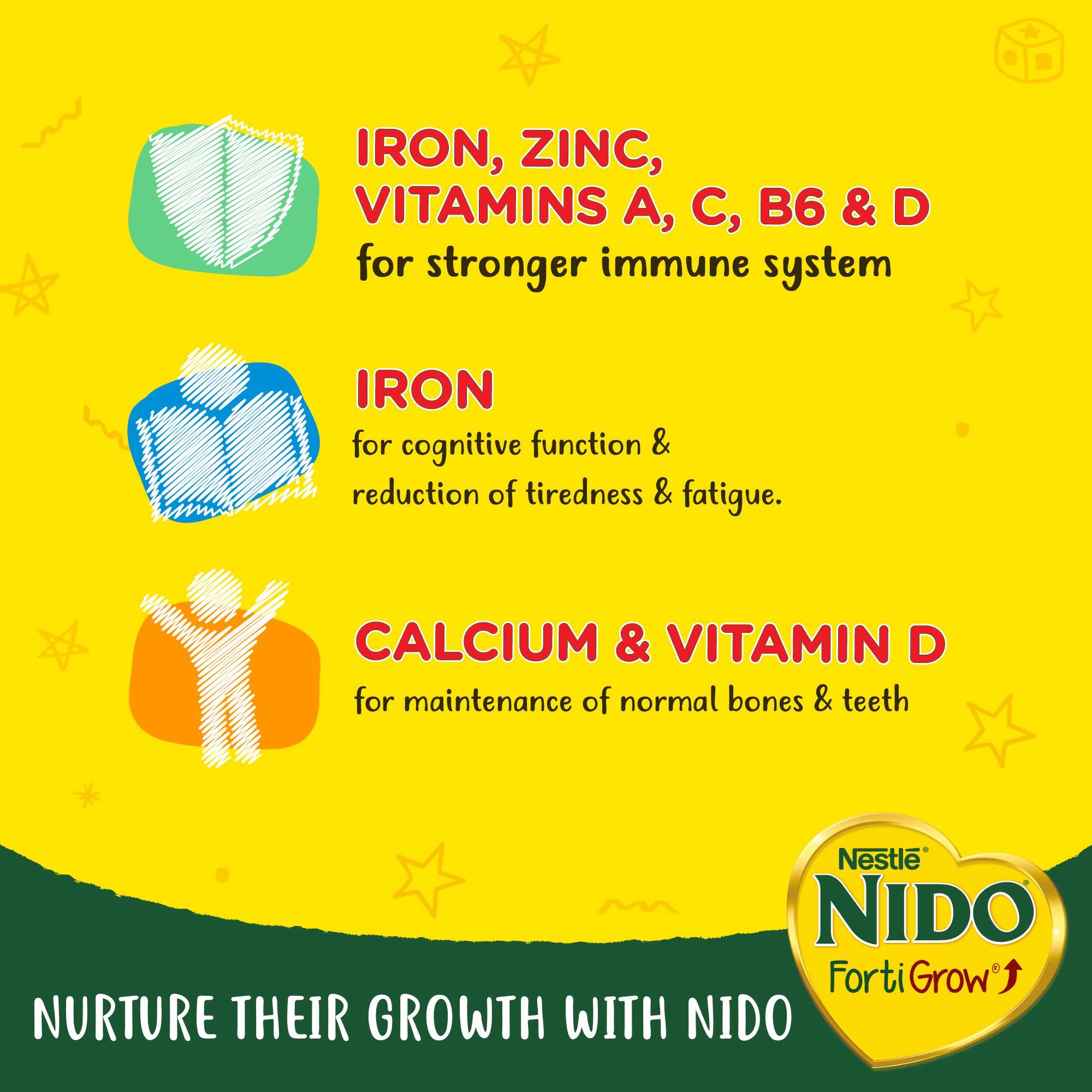 Nido Fortified Milk Powder 900g – view 3