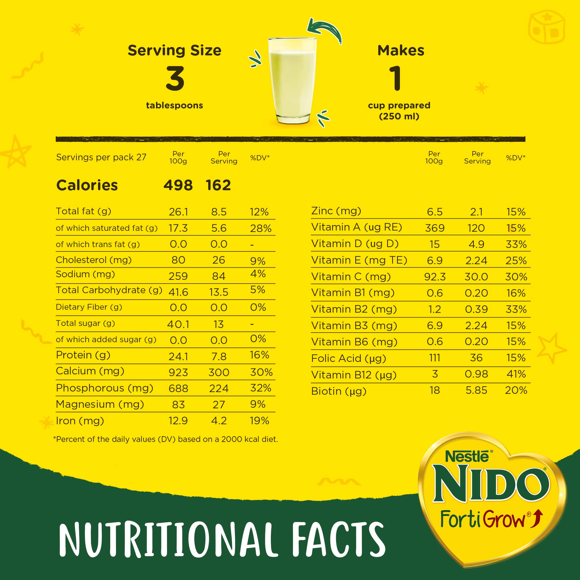 Nido Fortified Milk Powder 900g – view 6