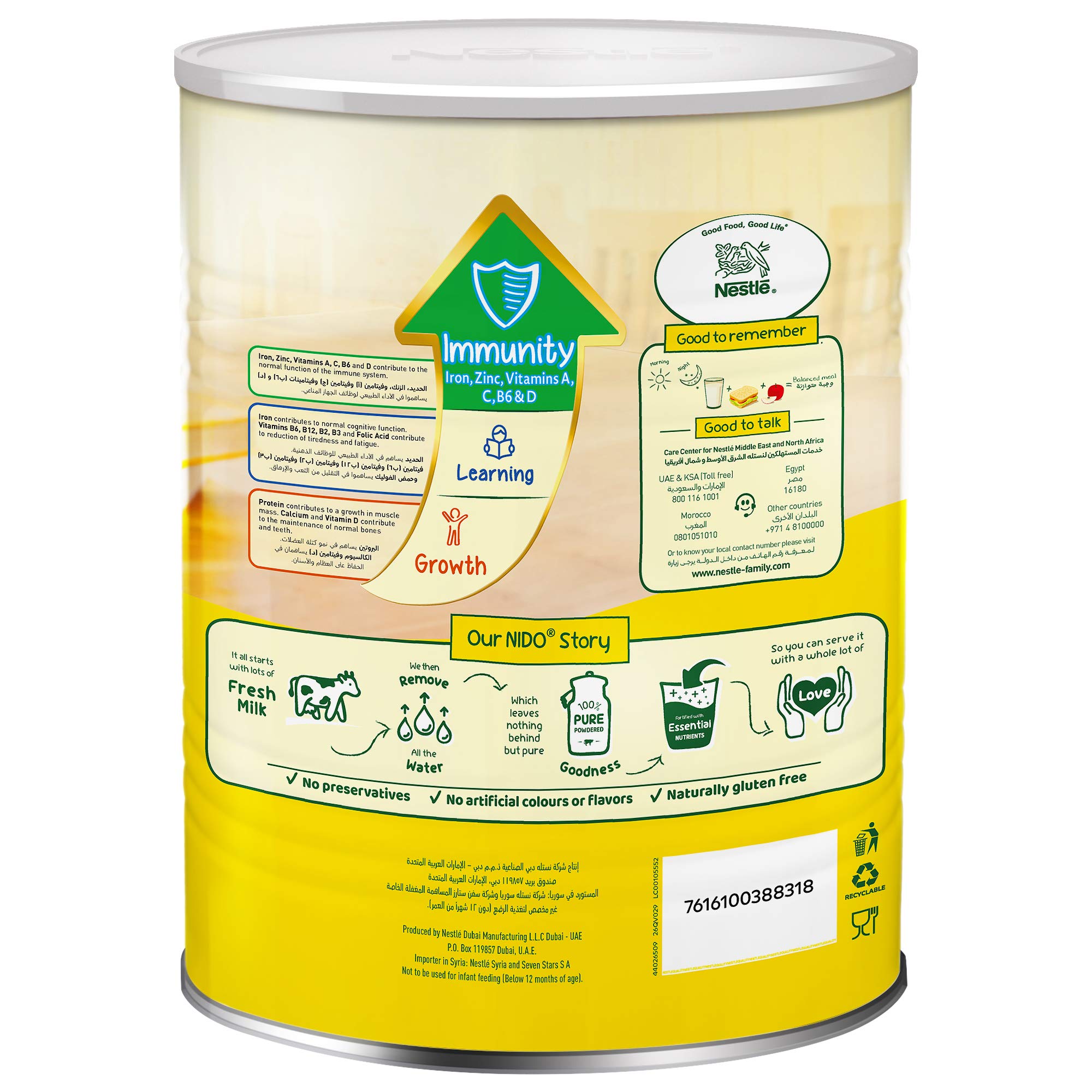 Nido Fortified Milk Powder 900g – view 7