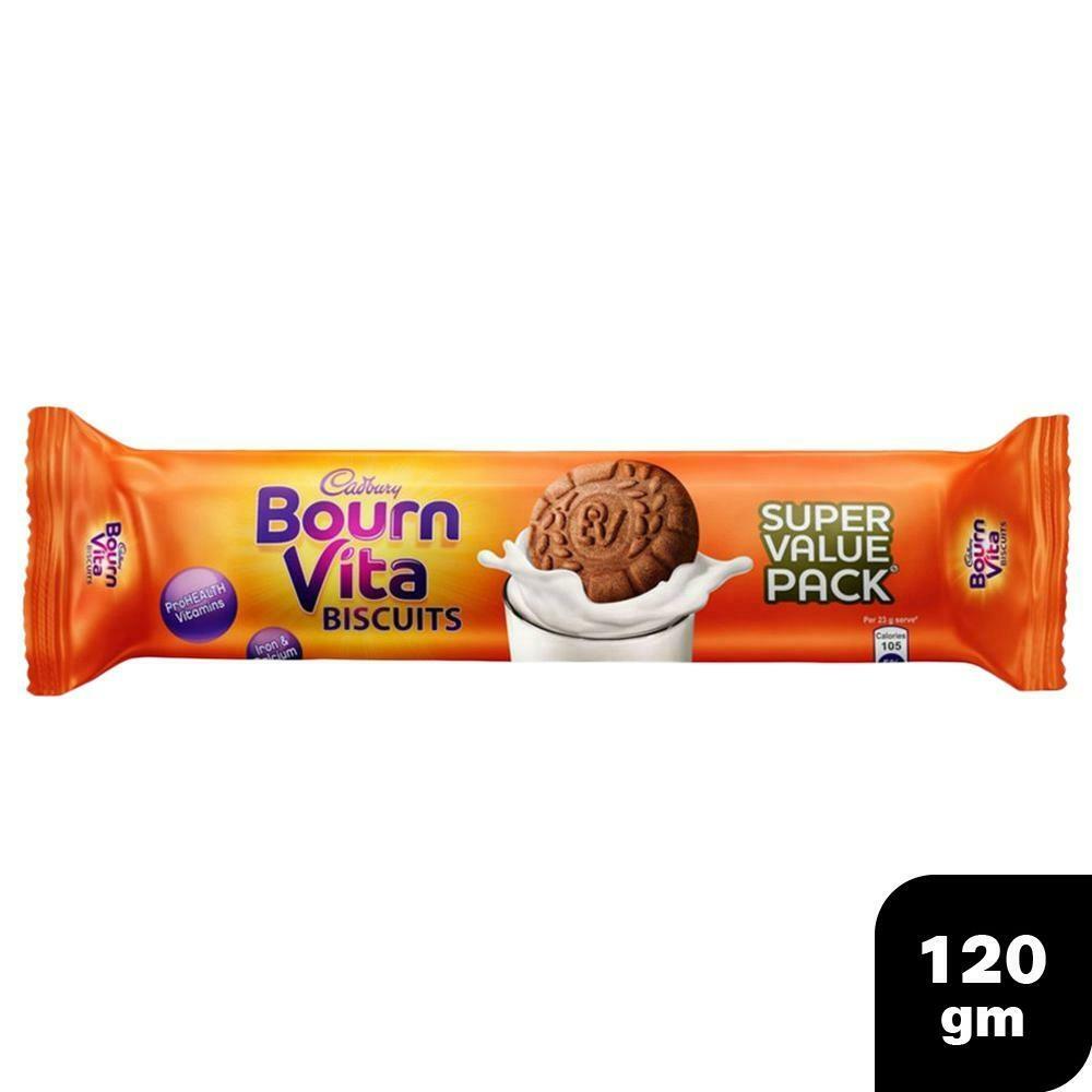 Bournvita biscuits 120g chocolate pouch pack hero product shot