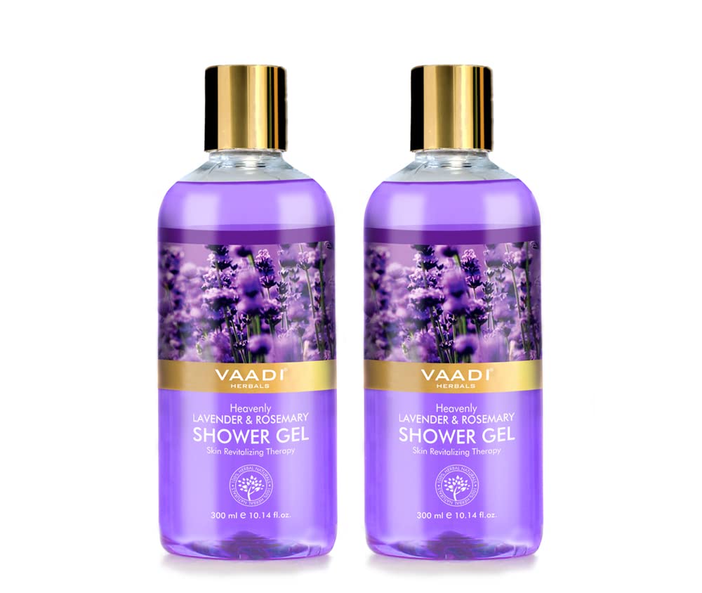 Vaadi Herbals Heavenly Shower Gel, Lavender and Rosemary, 300g (Pack of 2) – view 2
