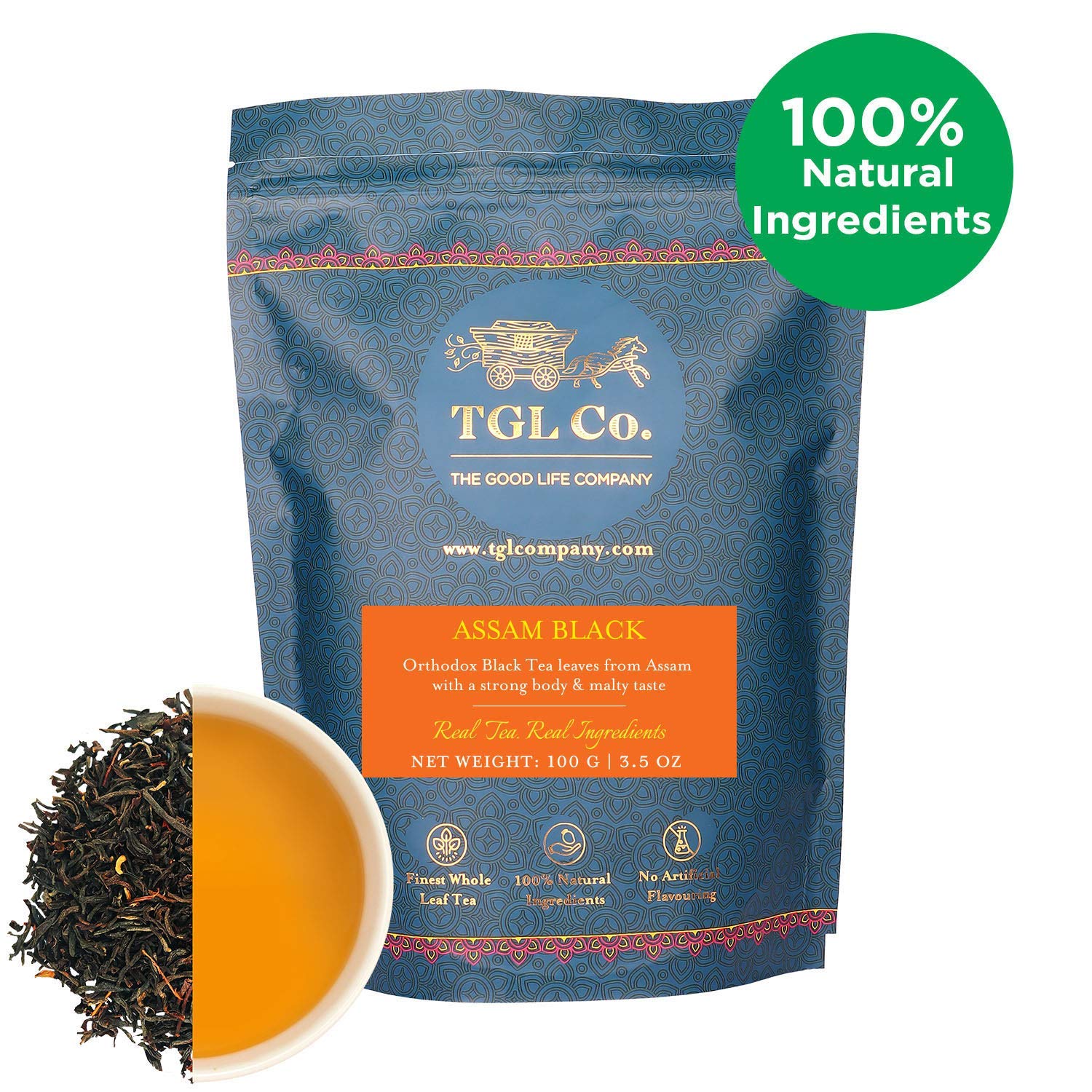 TGL Co. Assam Black Loose Leaf (100 Gm) – view 2