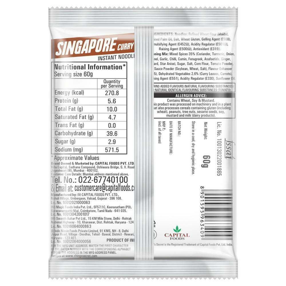 Ching's Secret Singapore Curry Instant Noodles 60 G – view 2