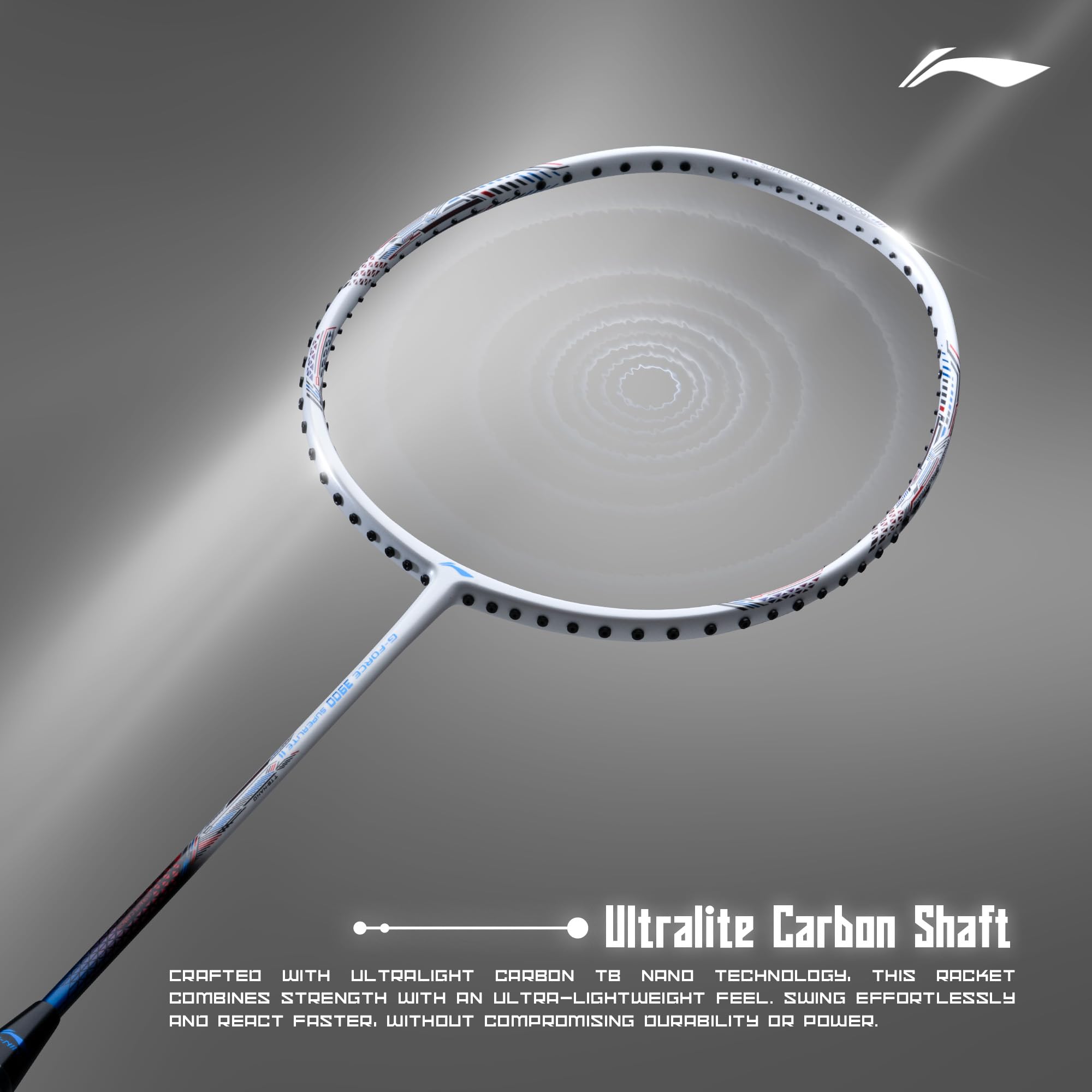 Li-Ning Li-Ning G-Force 3800 II Superlite Unstrung Badminton Racket with Full Cover – view 5