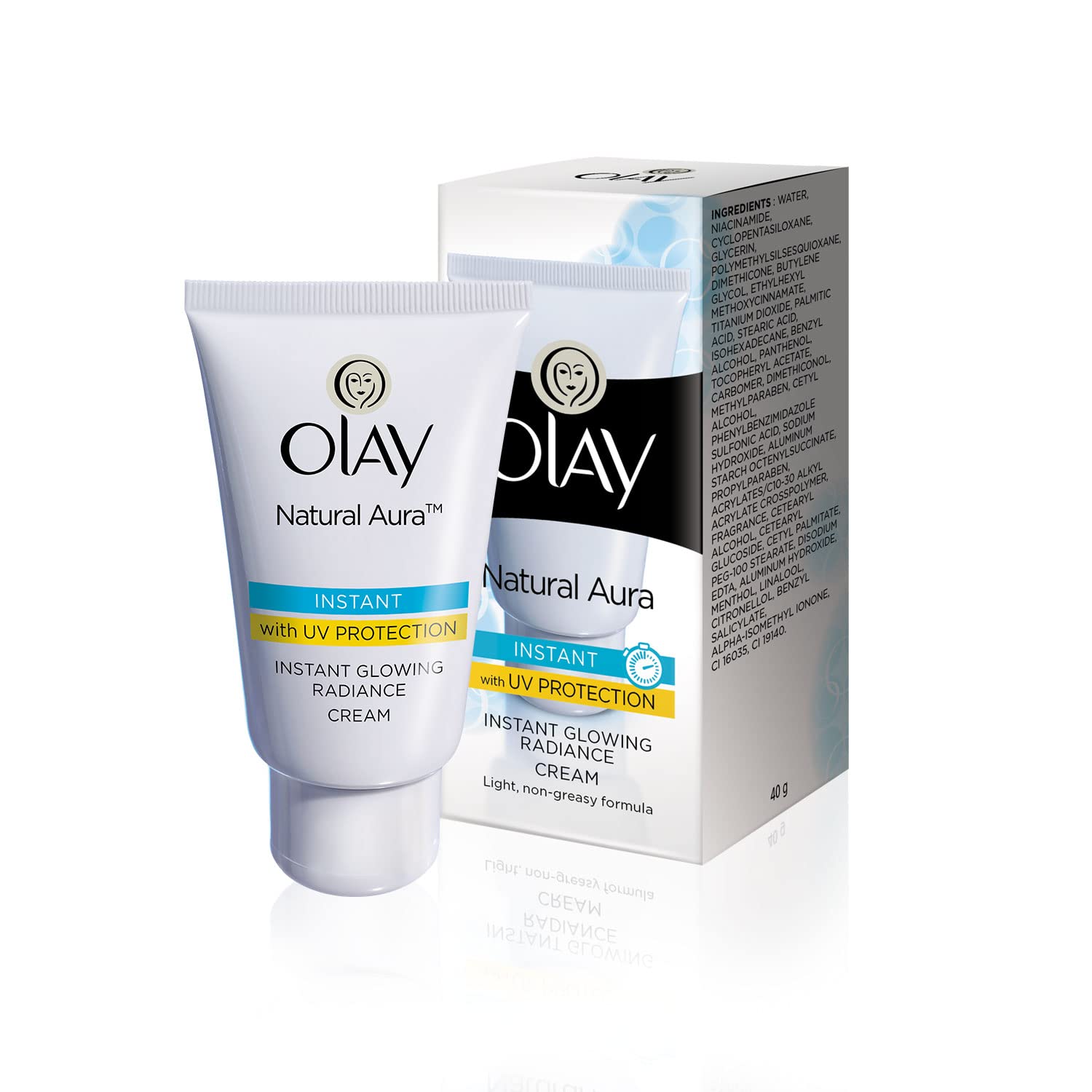 Olay Natural Aura day cream pack for daily moisturizing