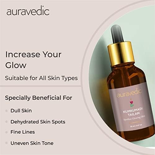 Auravedic Kumkumadi Glow Boosters, Kumkumadi Tailam (30ml) & Face Cream (100gm), Brightening & Hydrating Skincare Combo for Radiant Skin, For Men & Women – view 5